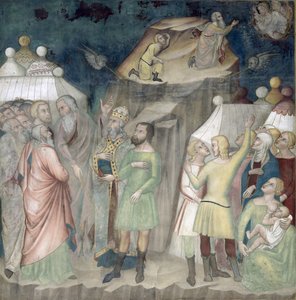 Moisés no Monte Sinai, 1356-67 de also Manfredi de Battilori Bartolo di Fredi